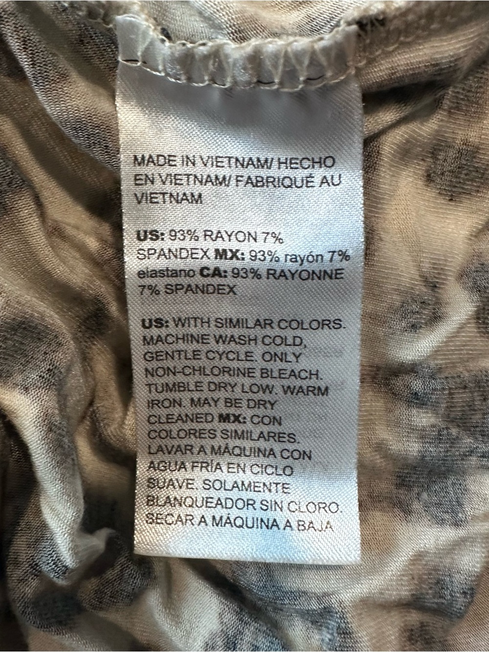 SOMA Chico's Cool Nights Leopard Sleep Shirt Size XS - Picture 8 of 8